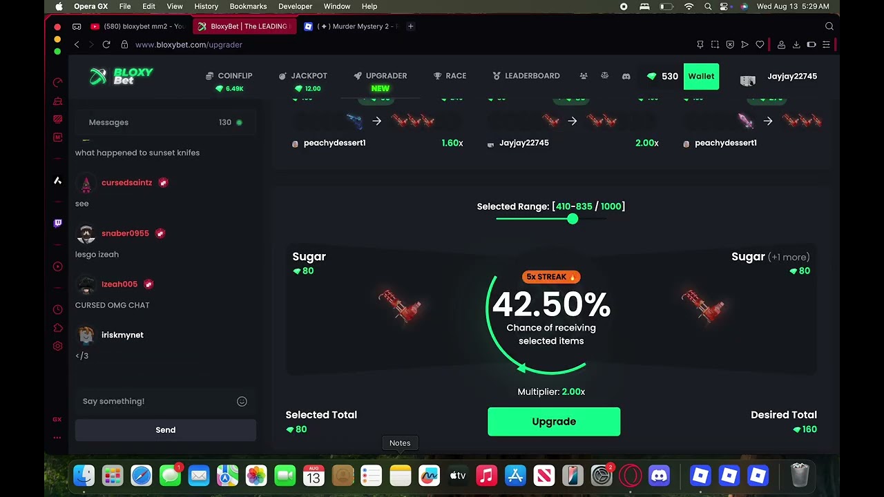 bloxybet upgrader cooked