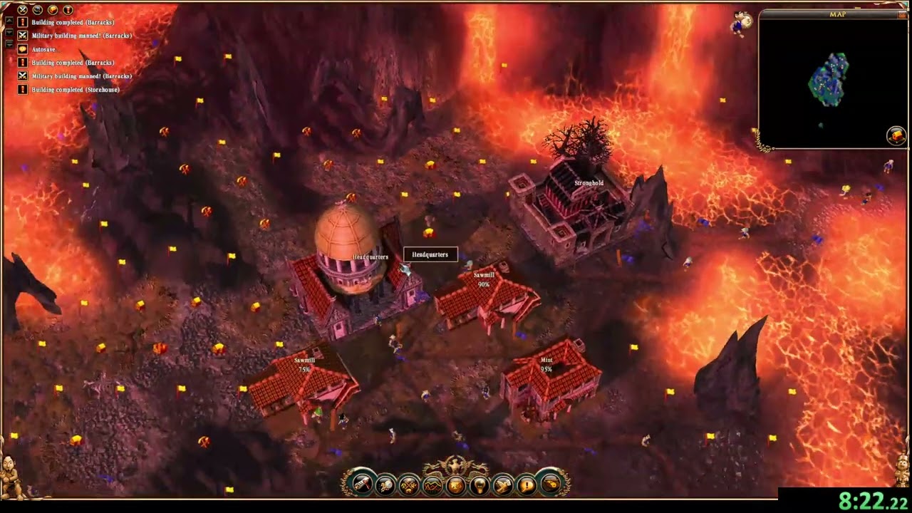 The Settlers II Anniversary Edition | Sea Routes (Mission 8) | Speedrun WR (27:26)