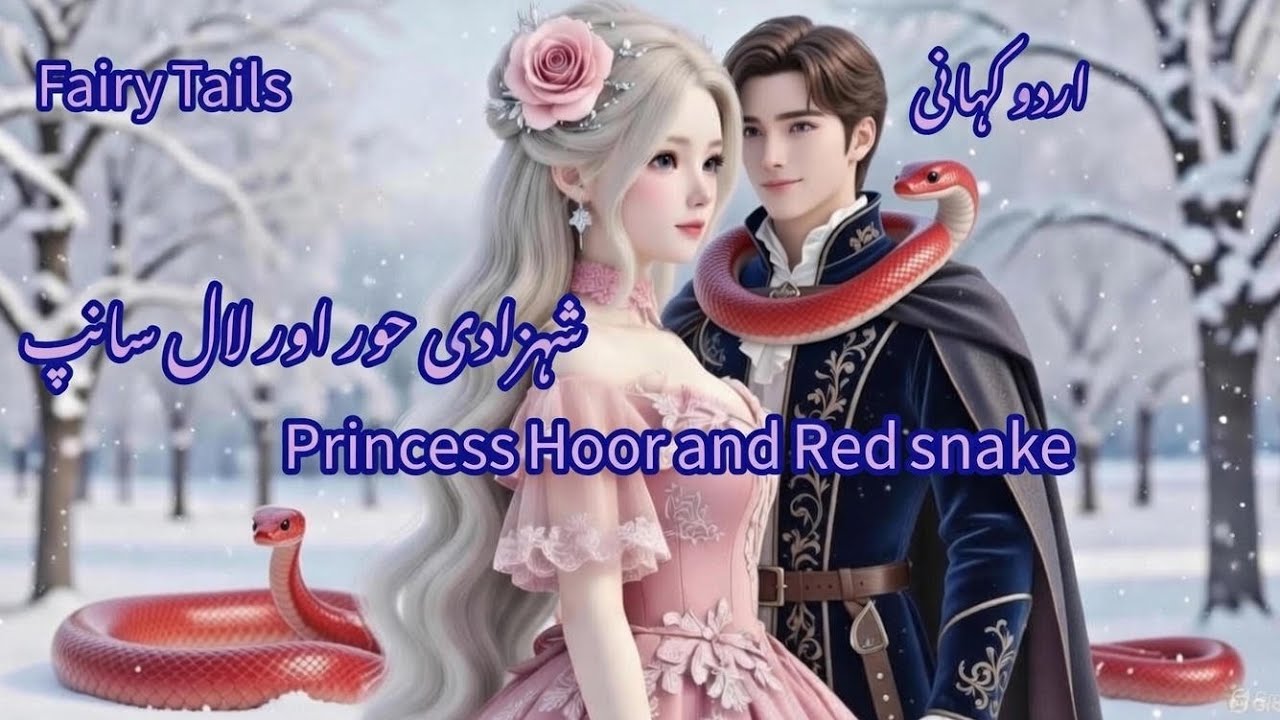 Princess Hoor and Red snake | A magical fairy tail story | Urdu Hindi story | Red snake #snake 