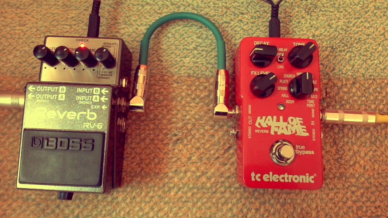 Comparison #2: Boss RV-6 Reverb VS. Tc Electronic Hall of Fame Reverb