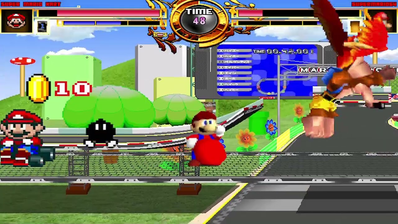 NICK54222 MUGEN: Super Mario Kart VS Super Mario 64 (Hanyou)