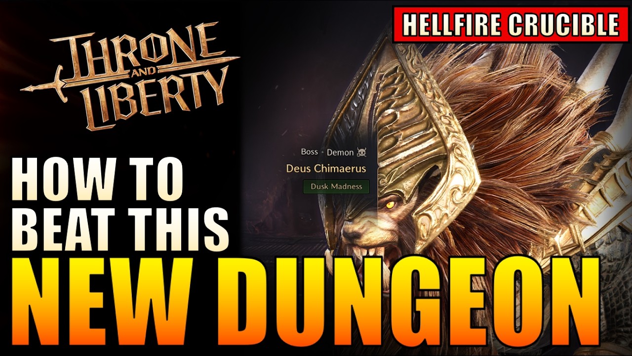 Throne & Liberty - How to Beat Hellfire Crucible - NEW Co-Op Dungeon!