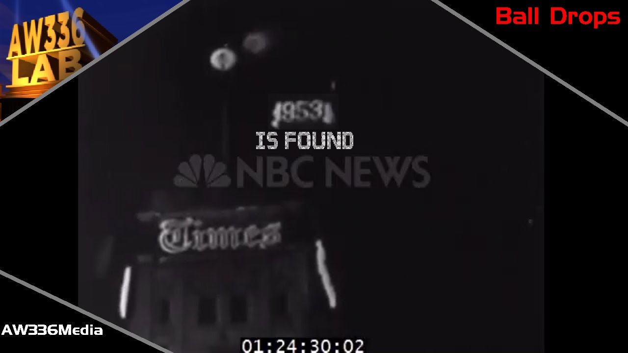 New Years Eve Times Square Ball Drop (1952-1953) RARE NBC VERSION