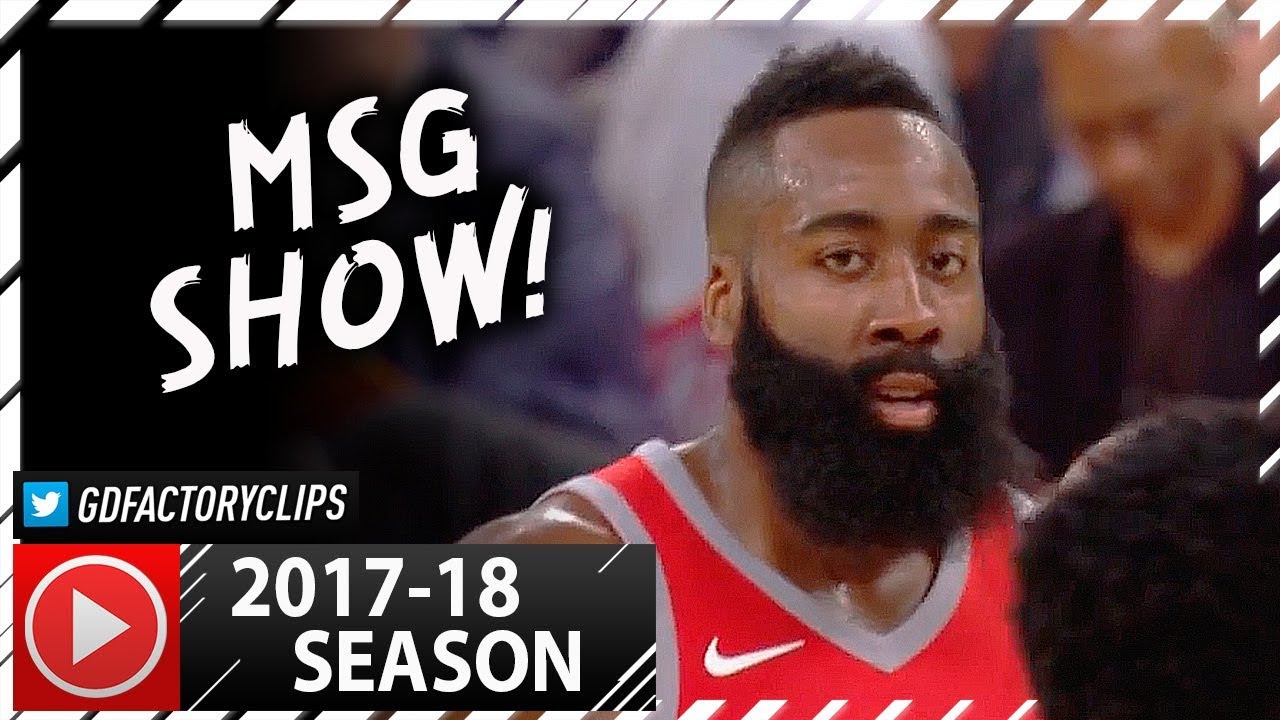 James Harden Full PS Highlights vs Knicks (2017.10.09) - 36 Pts, 9 Reb, 11 Ast!
