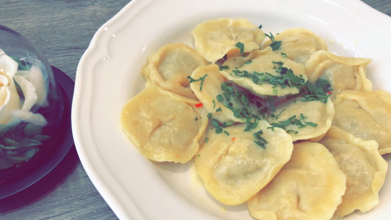 طريقة عمل طبق بيل ميني الروسي Russian pelmeni recipe