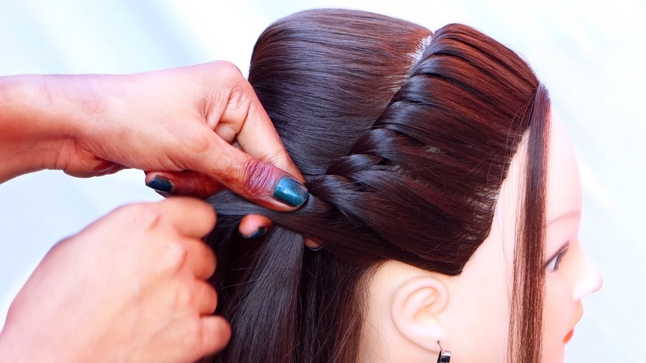 Simply Different Hairstyle   New Open Hairstyle   Hairstyle for Wedding Girls   Beautiful Hairstyle