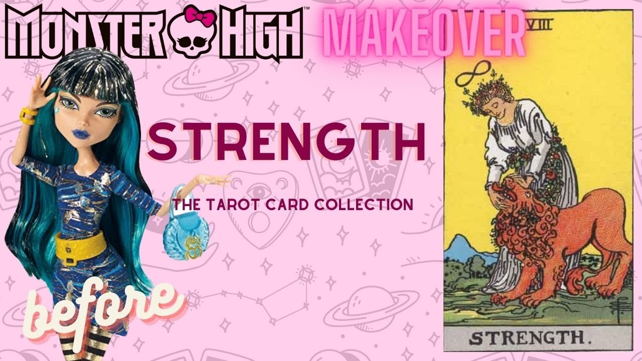 Making THE STRENGTH TAROT DOLL / Monster High Doll Repaint by Middle Rabbit #dolls #art