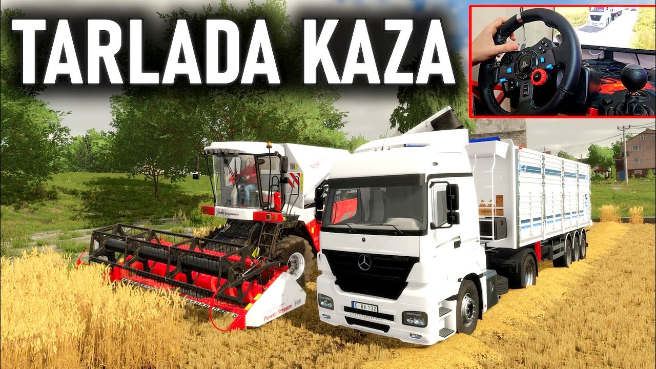 TARLAYI HASAT ETTİK ! TIR KAZA YAPTI FS 22 10.Bölüm Logitech G29