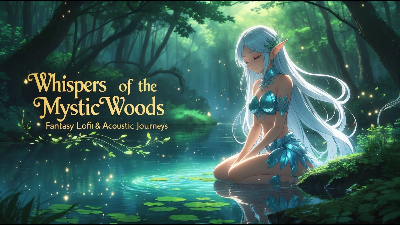 Whispers of the Mystic Woods 🌿 Fantasy Lofi & Acoustic Journeys for study | medieval vibe🎶