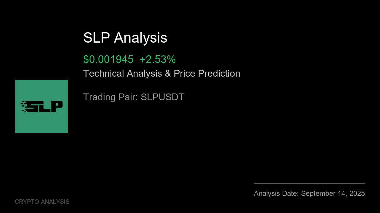 SLP (SLPUSDT) Technical Analysis - Price Prediction & Buy or Sell September 14, 2025