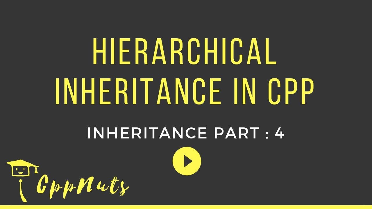 Hierarchical Inheritance In C++