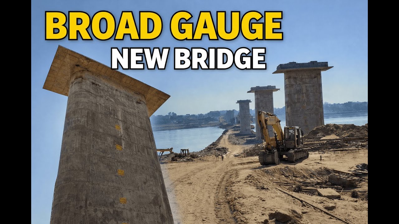 Indore–Khandwa Railway: Narmada Bridge Construction Progress | December 2025 Update