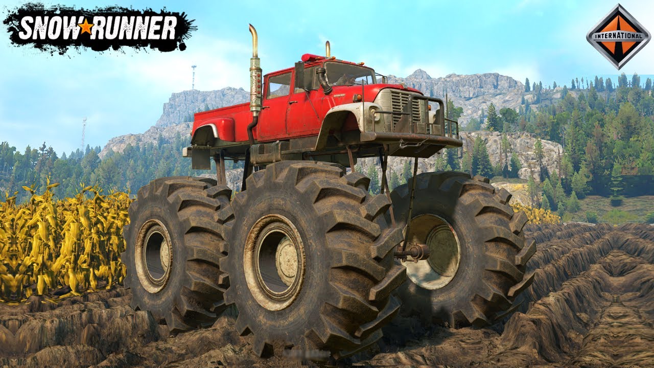 SnowRunner - INTERNATIONAL LOADSTAR 1700 MONSTER TRUCK Driving Off-road