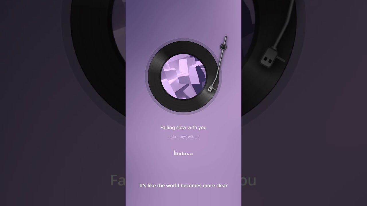 Falling slow with you