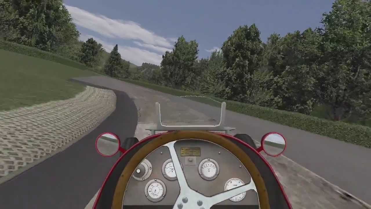 rFactor 1937 Maserati 6CM viourette 14:36 lap at 1930s Nürburgring Gesamtstrecke