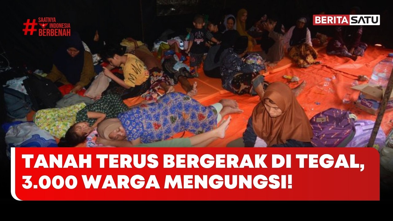 Tanah Terus Bergerak di Tegal, 3.000 Warga Mengungsi! #beritasatu