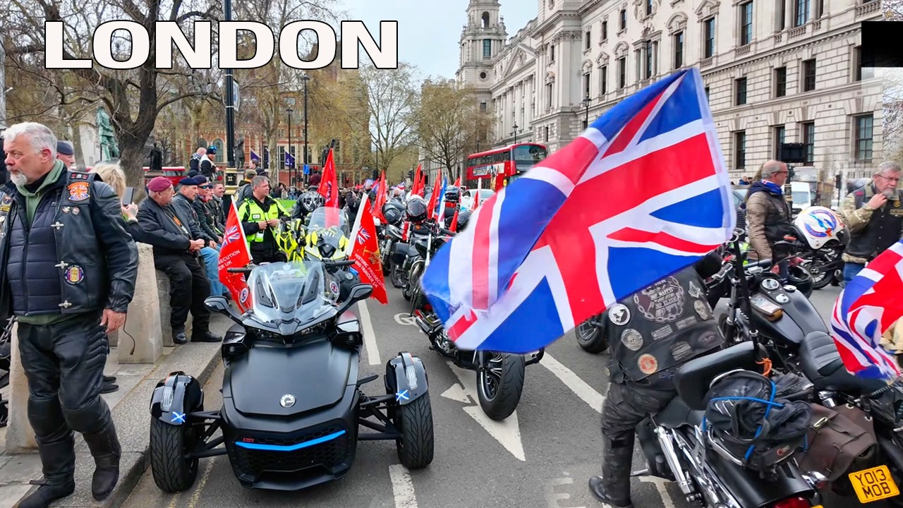 🏁 Best Moments from Rolling Thunder London event in London | Bikers Take Over the Capital