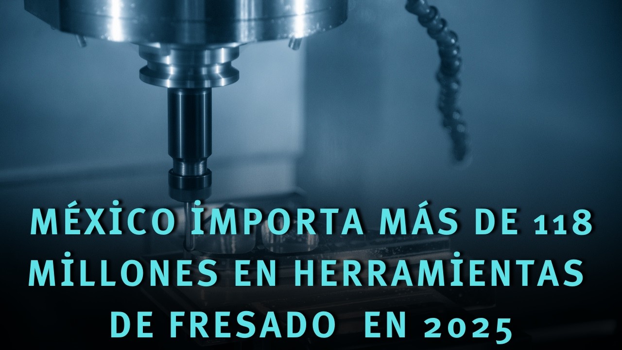 Crecen las importaciones de herramientas de fresado en 2025