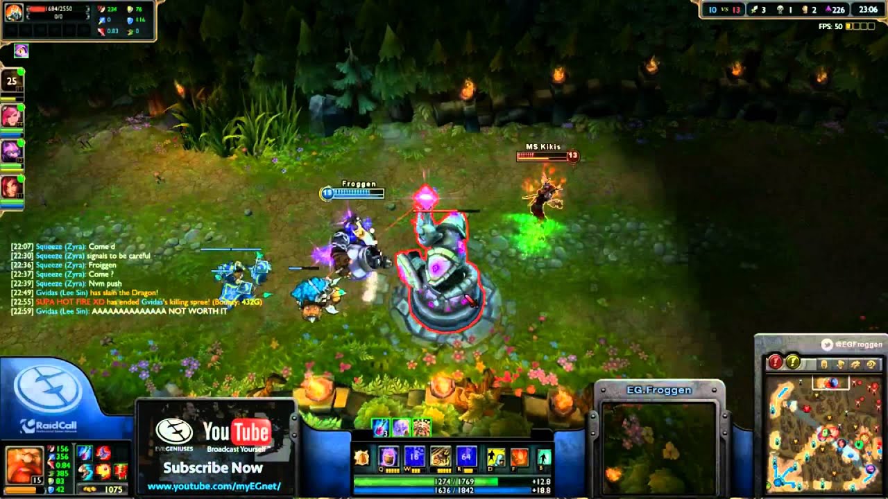 Froggen outplaying Shen with Gragas
