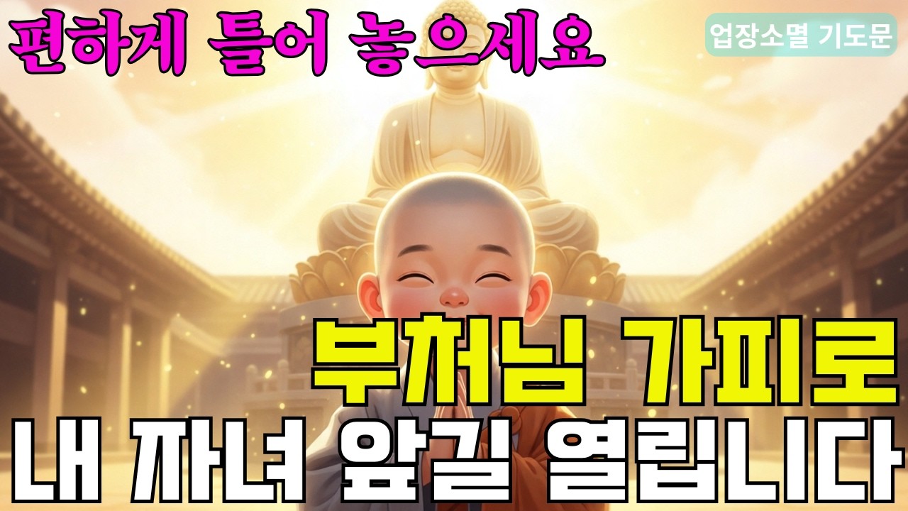 내 자녀 업장소멸 기도문 | 부처님 가피로 앞길이 열립니다 ♪ #불교음악 #업장소멸