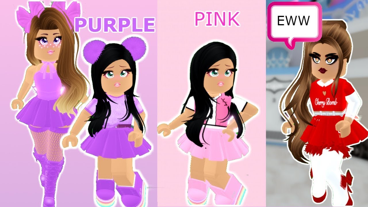 ONE COLOR OUTFIT CHALLENGE WITH MY DAUGHTER BIGGEST HATER!!-Royale High