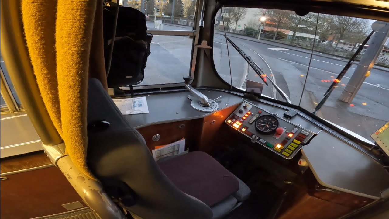 Justus Unterwegs mit der Alte Stra&szlig;enbahn Oldtimer in W&uuml;rzburg Line 4 Sanderau Hauptbahnhof