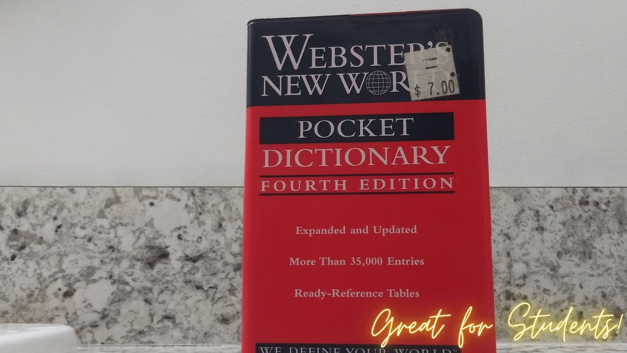 In Hand Review of Webster's New World Pocket Dictionary