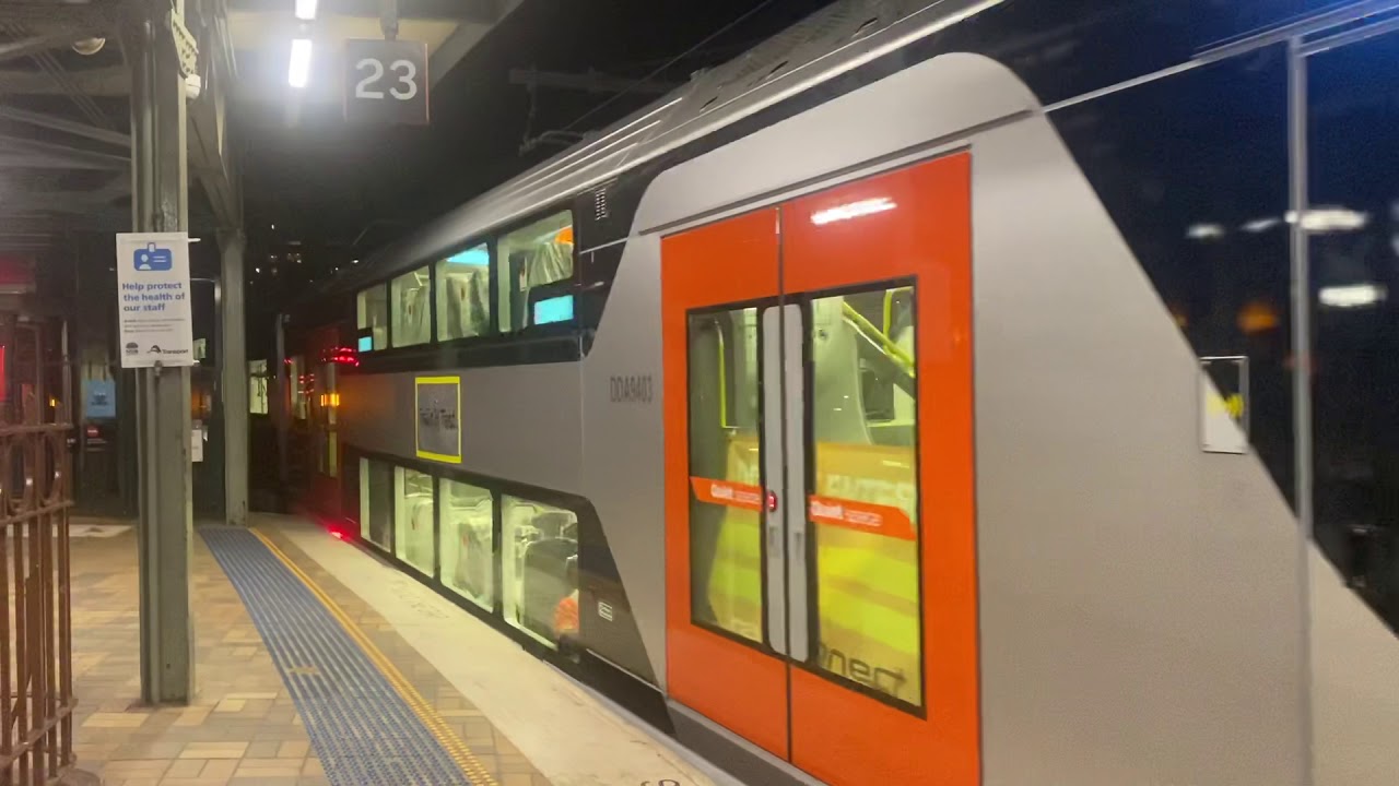 NSW Trainlink D set D103 beginning testing from Sydney Central station P23.