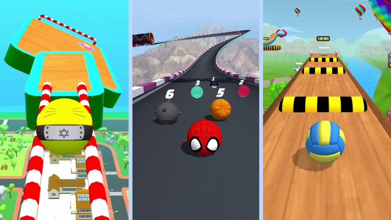 ⚽️Sky Rolling Ball 3D VS Racing Ball Master 3D VS Sky Ball Jump🕹🎳🦁 82