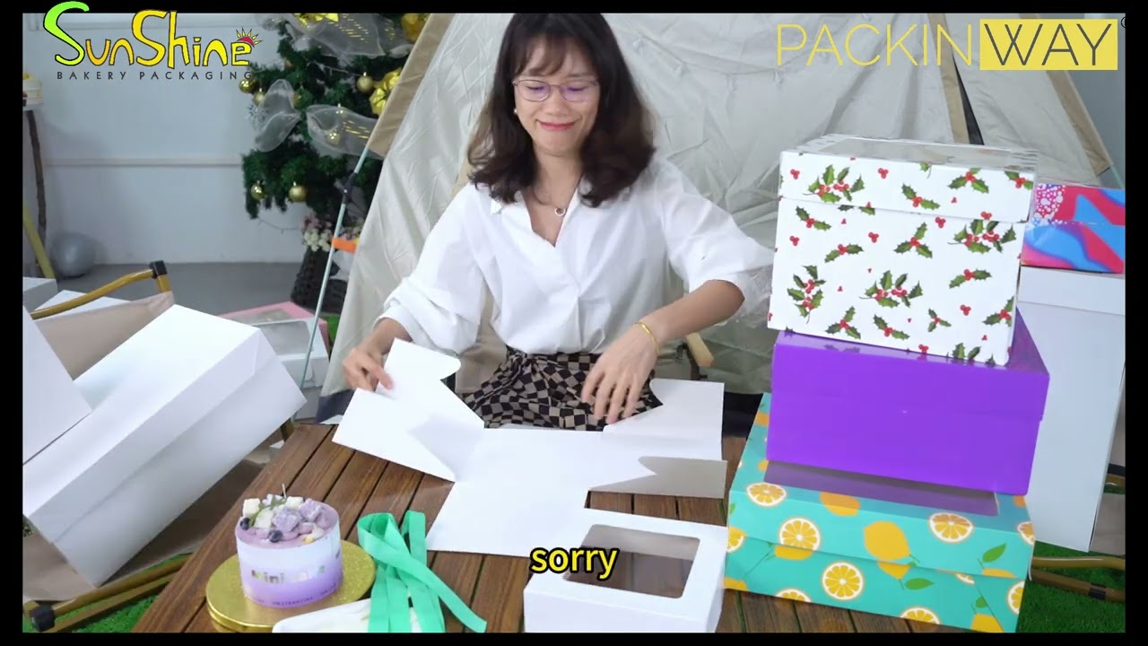 Melissa Talk About Base & LidCake Box Bakery Packaging Supplier Cake Box Collection for Your Bakery