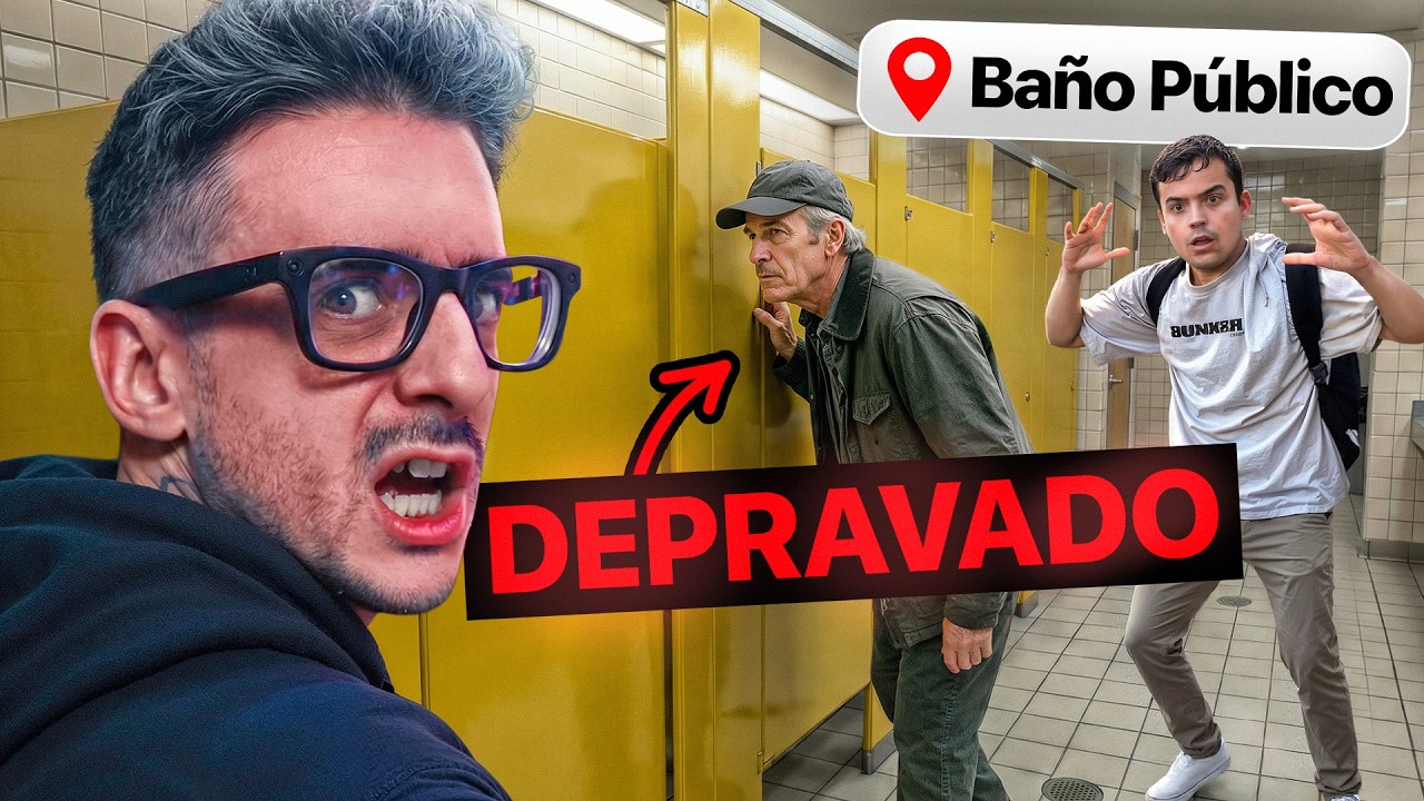 cazando a depravados en baños públicos... - mi reacción