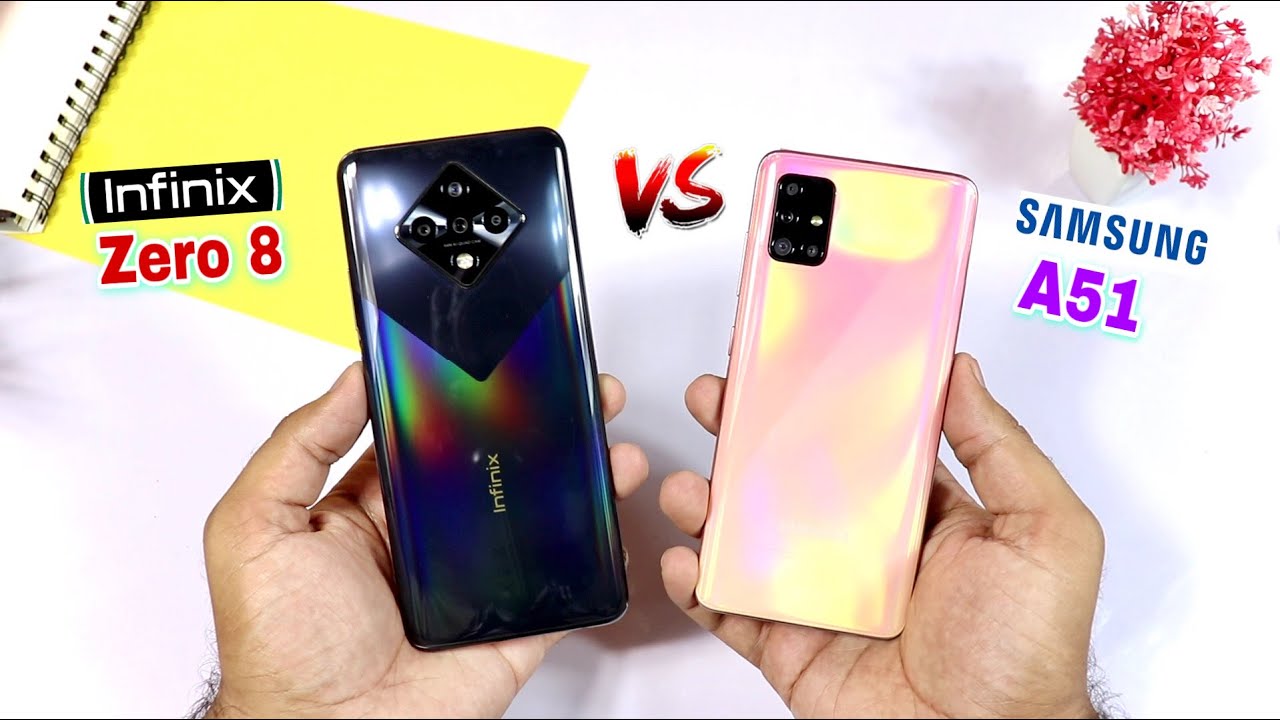 Infinix Zero 8 Vs Samsung Galaxy A51 Speed Test & Camera Comparison| [Hindi/Urdu]