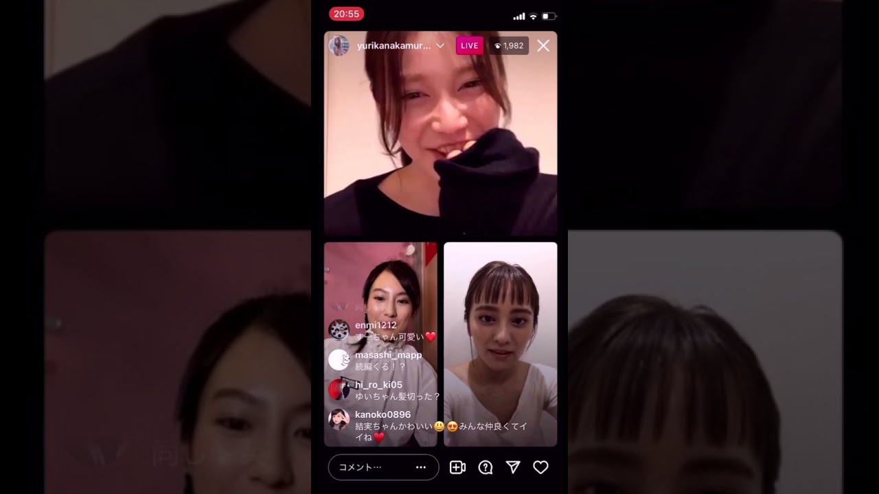 女子無駄同窓会 インスタライブ2021/09/24（中村ゆりか、恒松祐里、岡田結実）前半