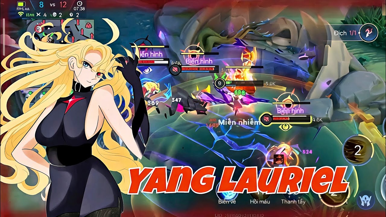 Đụng là đánh phong cách má thiên hạ khi Lauriel có Aya support.