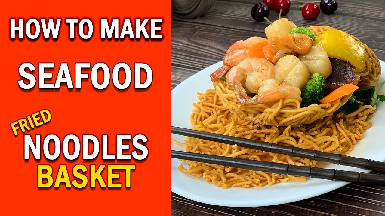 Seafood Fried Noodles Basket