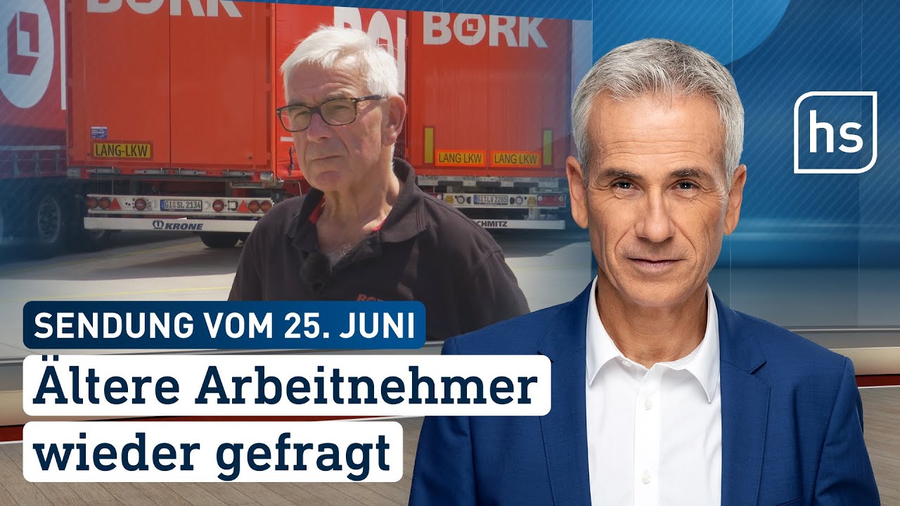 Ältere Arbeitnehmer wieder gefragt | hessenschau vom 25.06.2023