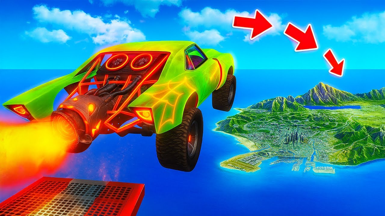 TUNING SPORTWAGEN AUTO springt über die STADT in GTA 5!🚗