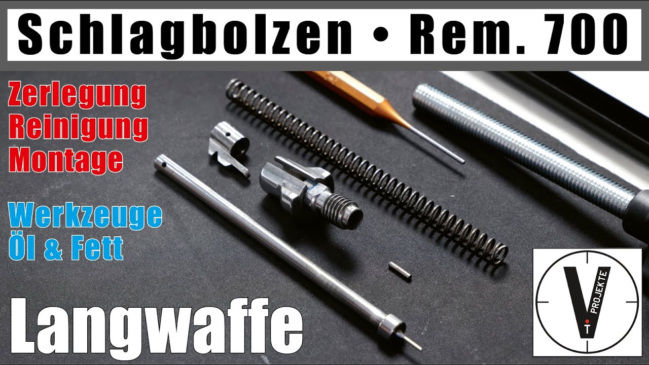 Schlagbolzen Rem. 700 • Zerlegung • Reinigung • Montage • Defiance Deviant Elite