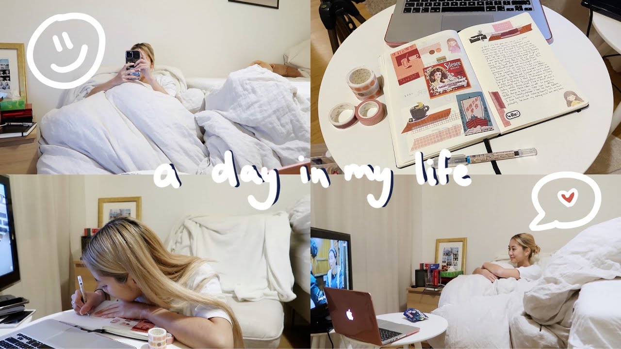 COZY AT HOME VLOG 🏡 watching kdrama and bullet journalling