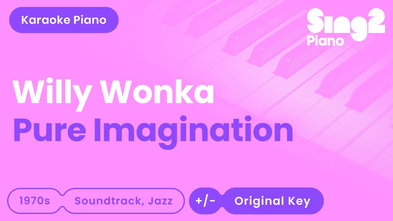 Willy Wonka, Timoth&eacute;e Chalamet - Pure Imagination (Piano Karaoke)