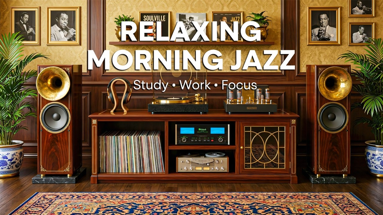 Relaxing Morning Jazz – Smooth Funk Music for Study, Work and Focus