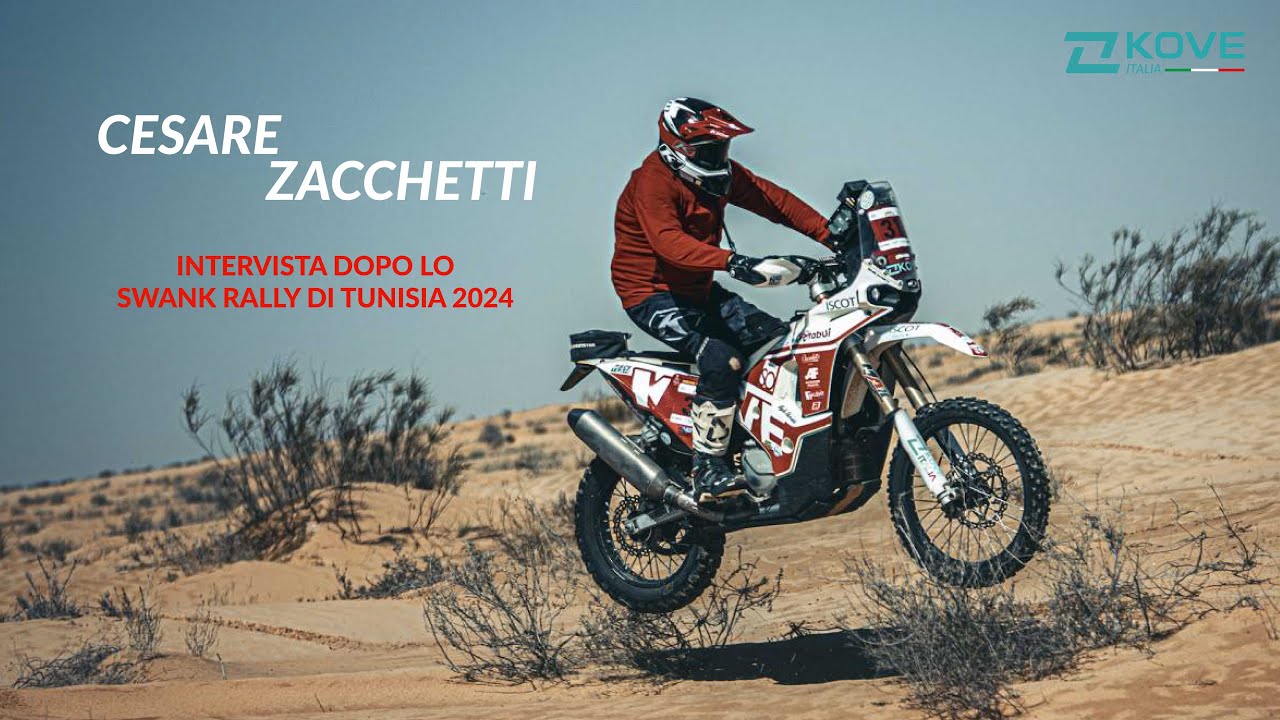 Intervista a Cesare Zacchetti dopo lo Swank Rally di Tunisia 2024: gara, moto e progetti...