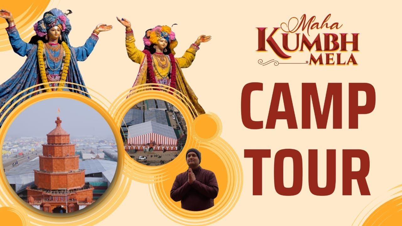 Tour of the ISKCON Bangalore's Camp at the Maha Kumbh Mela 2025