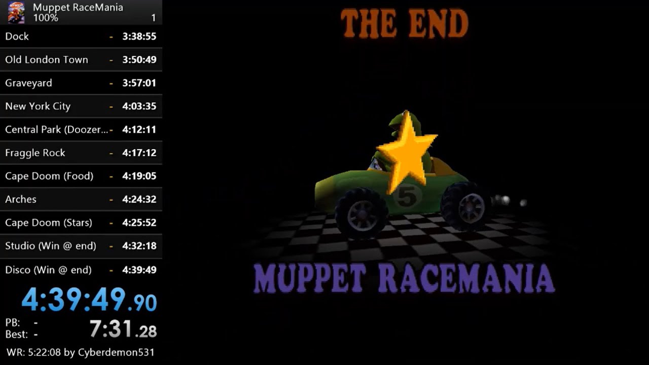 [FWR] Muppet RaceMania 100% in 4:39:49