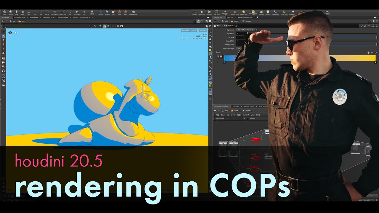 Houdini 20 5 Рендеринг в COPs