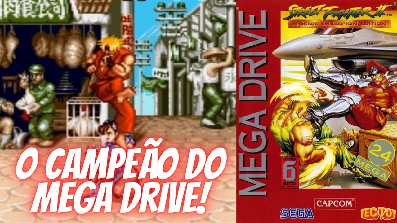 Mega Drive: Street Fighter II': Special Champion Edition, TecToy, com manual (Teste do Cartucho)