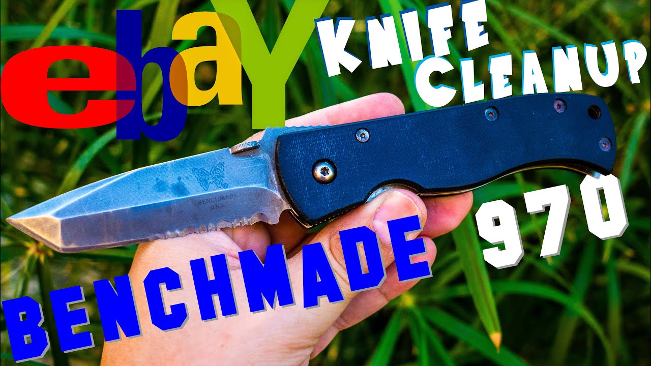 Filthy eBay knife cleanup - The Benchmade 970 / Emerson Spec War CQC 7