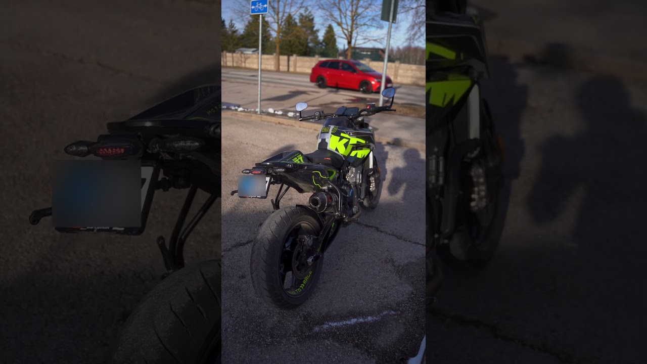 Ktm Duke 790  black widow exhaust