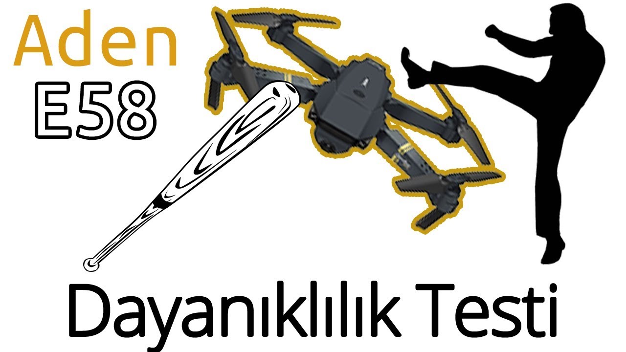 Aden E58 Dayanıklılık Testi - İddia &Uuml;zerine &Ccedil;ekildi ( Drone Tekmeleyen Adam )