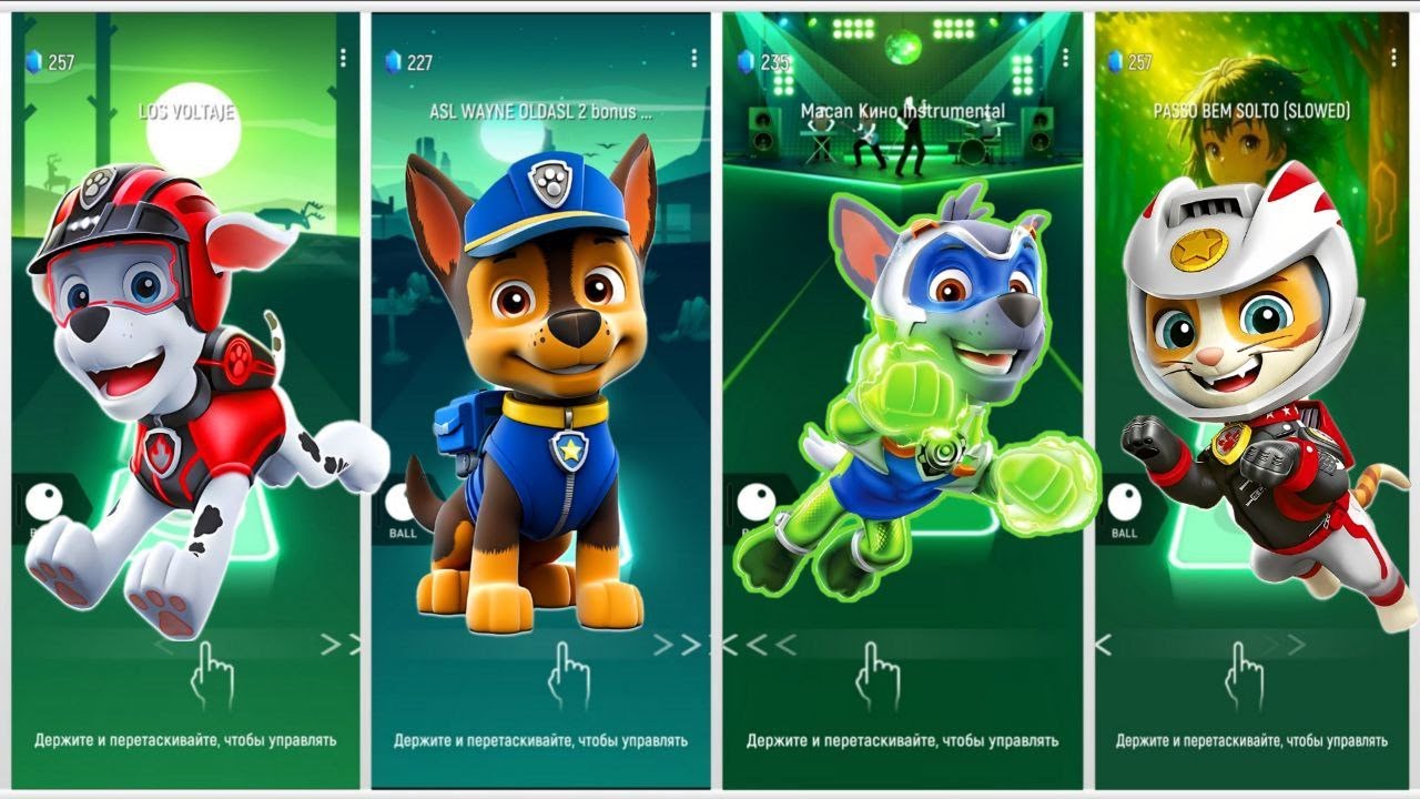 Paw Patrol Tiles Hop | AZA Viral Tiles Hop | Tiles Hop!